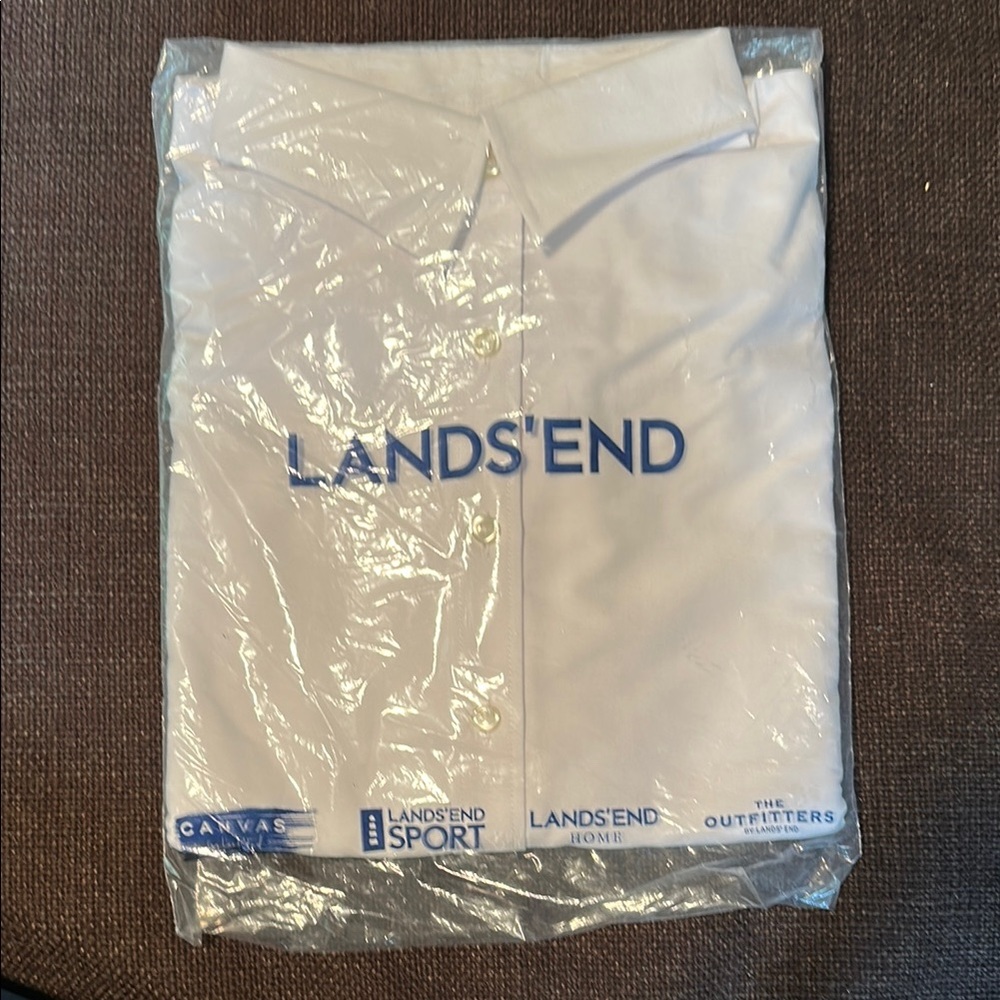 Lands' End Maternity White Button Up Shirt - The Outfitters